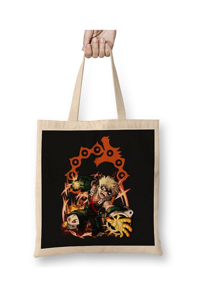 Baskı Dükkanı Υφασμάτινη τσάντα Bakugou Anger Sin με μακριά λαβή