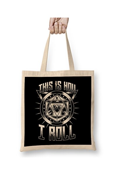 Baskı Dükkanı Smešno, ovako ja igram RPG stolne igre sa kockicama, tkanina To...