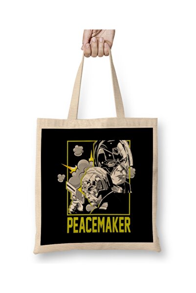 Baskı Dükkanı Peacemaker Comics tkanina Torba duga Sa ručkom