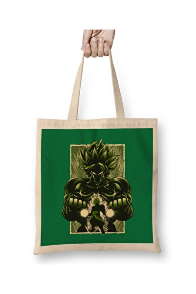 Baskı Dükkanı Super Attack Broly tkanina Torba duga Sa ručkom