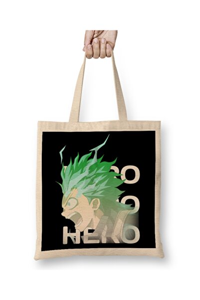 Baskı Dükkanı Hero X 3 Deku My Hero Anime Tkanina Torba Duga Sa ručkom