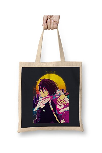 Baskı Dükkanı Noragami Yato i Yukine tkanina Torba duga Sa ručkom