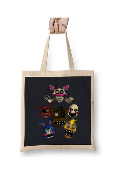Baskı Dükkanı Five Nights At Freddy's It's Me Springtrap Geantă din pânză cu mâner lung