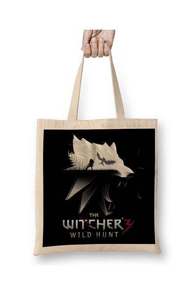 Baskı Dükkanı The Witcher 08 υφασμάτινη τσάντα με μακριά λαβή