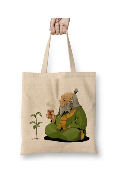 Baskı Dükkanı Avatar za iroh 010 Tkanina Torba Duga Sa ručkom