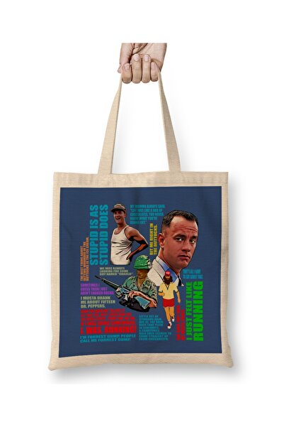 Baskı Dükkanı Citatovi Forresta Gumpa 01 Tkanina Torba Duga Sa ručkom