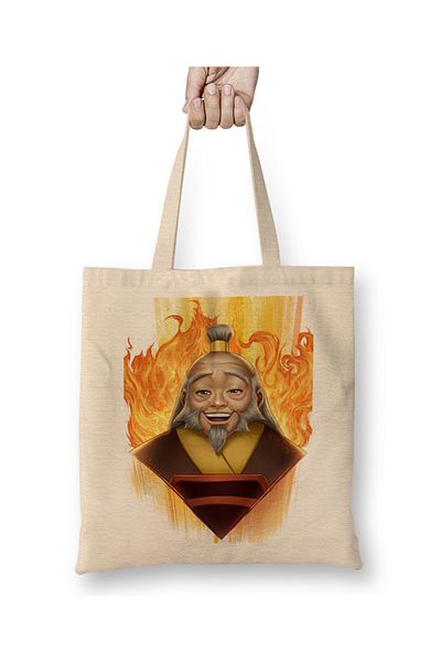 Baskı Dükkanı Avatar For iroh 06 Geantă din pânză cu mâner lung