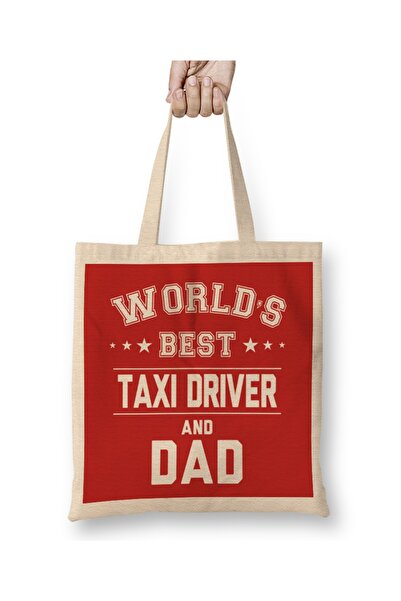 Baskı Dükkanı Dan očeva Najbolji vozač i tata na svetu Tkanina Torba Duga Sa ...