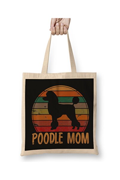 Baskı Dükkanı Poodle Mom 04 Tkanina Torba Duga Sa ručkom