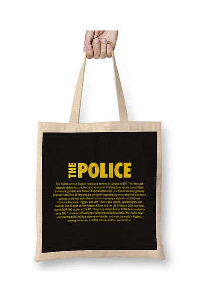 Baskı Dükkanı The Police The Best 01 υφασμάτινη τσάντα με μακριά λαβή