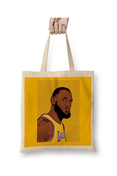 Baskı Dükkanı LeBron James Tkanina Torba Duga Sa ručkom