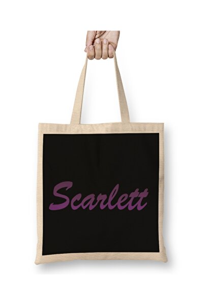 Baskı Dükkanı Scarlett 01 Tkanina Torba Duga Sa ručkom
