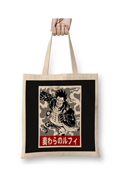 Baskı Dükkanı One Piece Luffy Gear Fourth Cloth Torba Long Sa ručkom