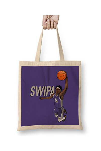 Baskı Dükkanı Deaaron Fox SWIPA tkanina Torba duga Sa ručkom