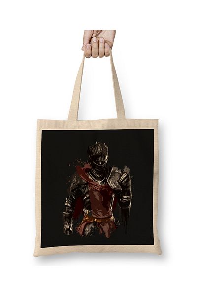 Baskı Dükkanı Red Knight Splatter υφασμάτινη τσάντα με μακριά λαβή