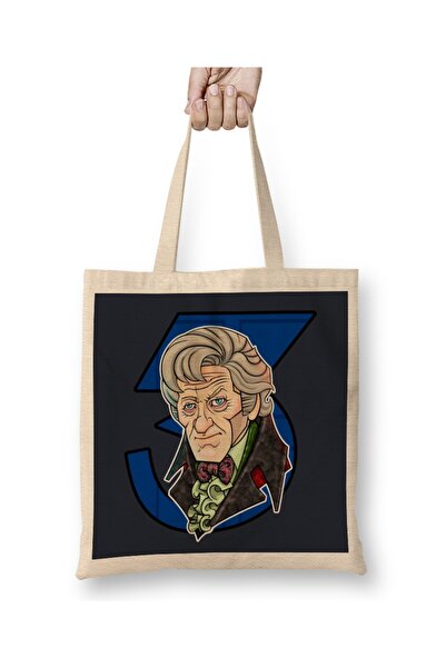 Baskı Dükkanı 3. Doktor Tela Trećeg Doktora Torba Dugačka Sa ručkom