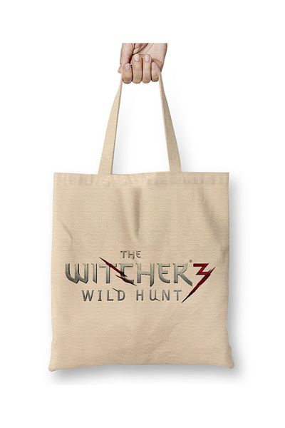 Baskı Dükkanı Υφασμάτινη τσάντα Witcher με μακριά λαβή