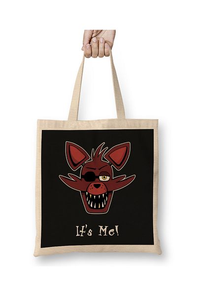 Baskı Dükkanı Geantă din pânză Five Nights At Freddy's Foxy cu mâner lung