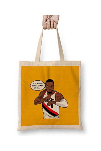 Baskı Dükkanı Damian Lillard Koliko je sati Majica Torba Duga Sa ručkom