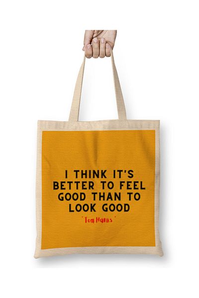 Baskı Dükkanı Tom Hanks Quotes υφασμάτινη τσάντα με μακριά λαβή