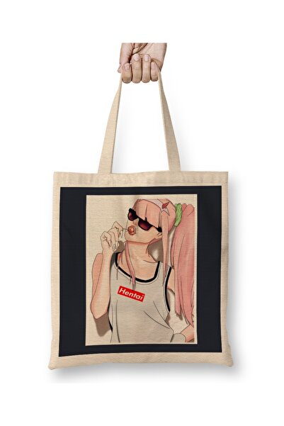 Baskı Dükkanı Zero Two iz serije Darling In The Franxx Issho Ni Bez Torba Lon...