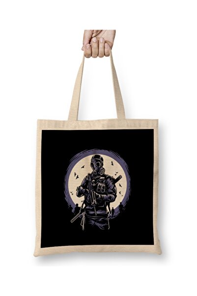 Baskı Dükkanı Platno za vojničku gas masku Torba dugačko Sa ručkom