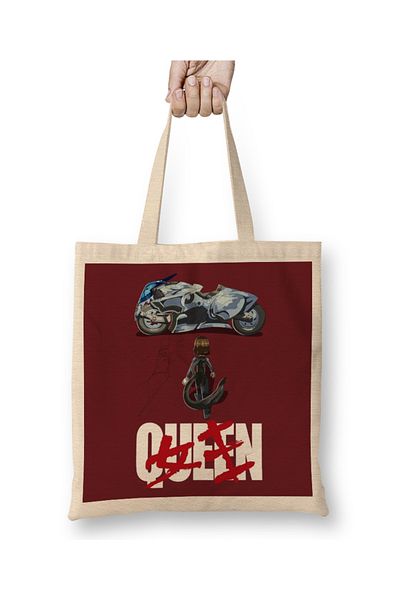 Baskı Dükkanı Persona Queen υφασμάτινη τσάντα με μακριά λαβή