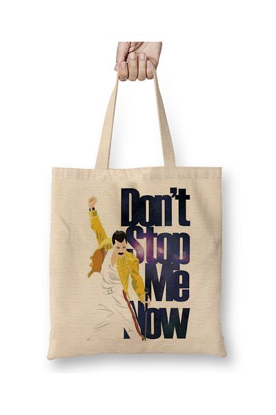 Baskı Dükkanı Dont Stop Me Now 03 υφασμάτινη τσάντα με μακριά λαβή
