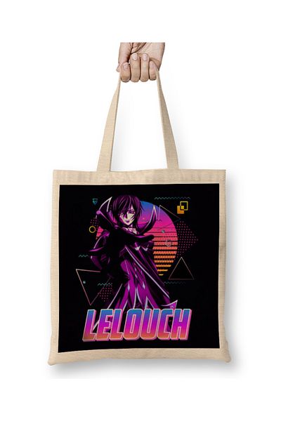 Baskı Dükkanı Υφασμάτινη τσάντα Code Geass Lelouch Retro Style με μακριά λαβή