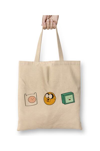 Baskı Dükkanı Prijatelji avanture Vreme za avanturu Tkanina Torba Duga Sa ručkom