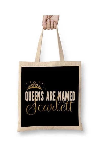 Baskı Dükkanı Kraljice su nazvane Skarlet, personalizovano ime, proizvod za d...