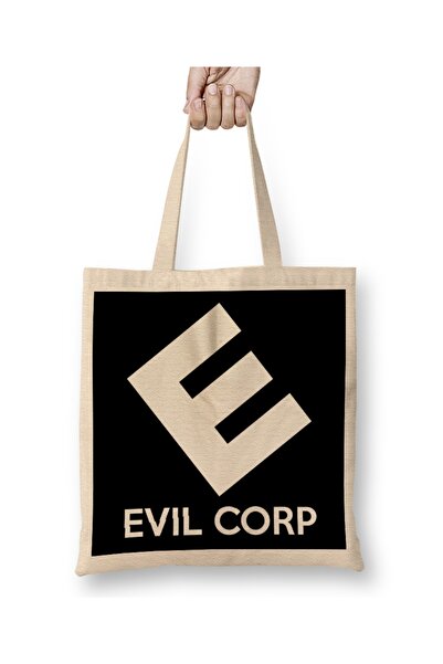 Baskı Dükkanı Evil E Corp Mr Robot Tkanina Torba Duga Sa ručkom