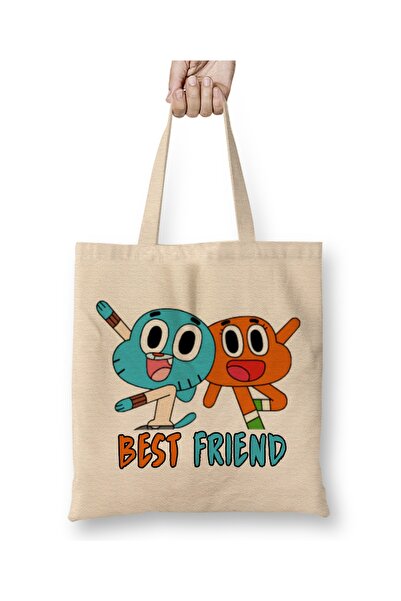 Baskı Dükkanı Gumball i Darvin Štampano Slatka najbolja prijateljica tkanina ...