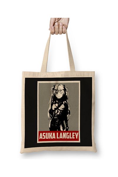 Baskı Dükkanı Asuka Langley 016 υφασμάτινη τσάντα μακριά λαβή