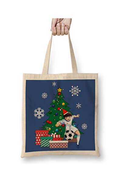Baskı Dükkanı Kapetan Tsubasa Oozora oko božićnog drvca, tkanina Torba duga S...