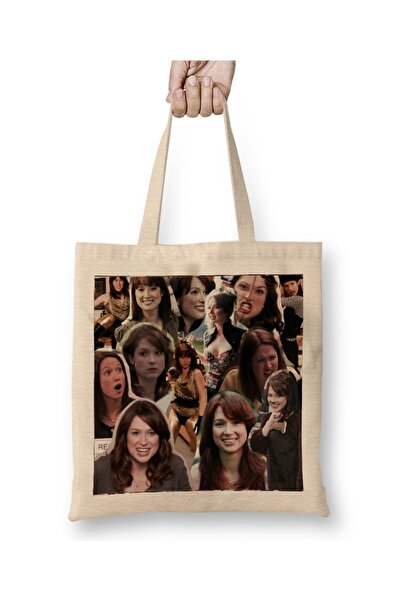 Baskı Dükkanı Kancelarija Erin Hannon Ellie Kemper Tkanina Torba Duga Sa ručkom
