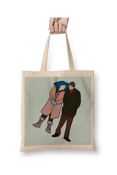 Baskı Dükkanı Eternal Sunshine Of The Spotless Mind 01 Geantă din pânză cu mâner lung