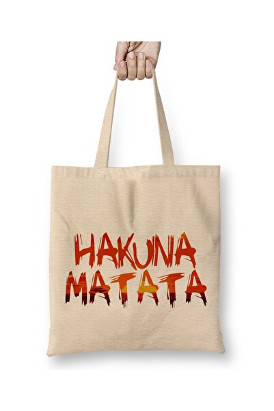Baskı Dükkanı Hakuna Matata Krava Kralja Lion King Torba Duga Sa ručkom