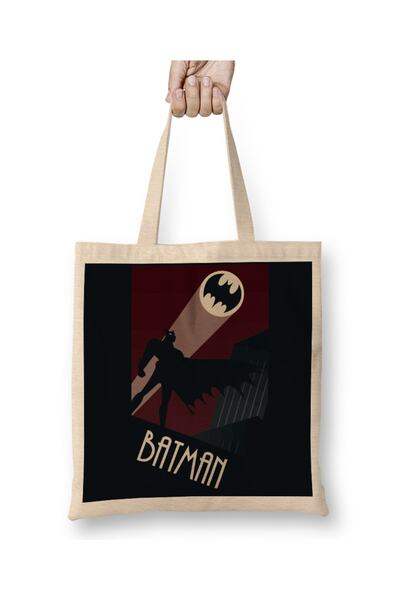 Baskı Dükkanı Τσάντα υφασμάτινη Marvel Batman με μακριά λαβή