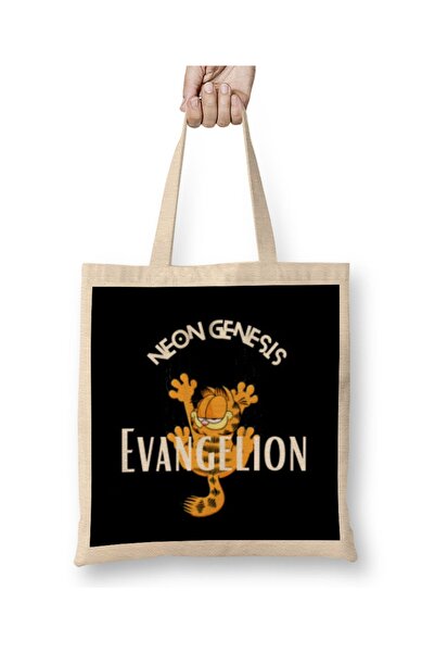 Baskı Dükkanı Neon Genesis Evangelion tkanina Torba duga Sa ručkom