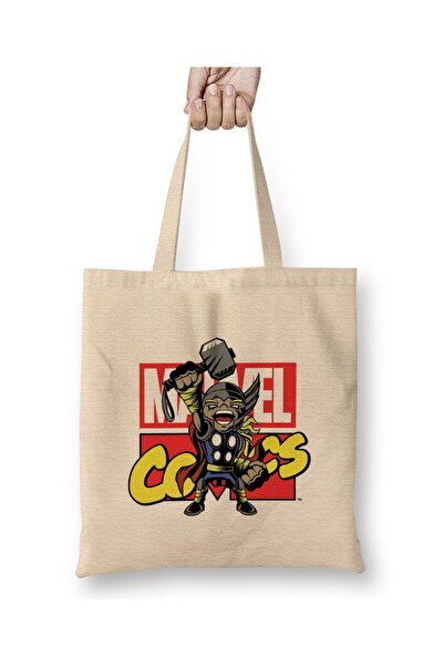 Baskı Dükkanı Marvel Comics Thor odjeća Torba duga Sa ručkom