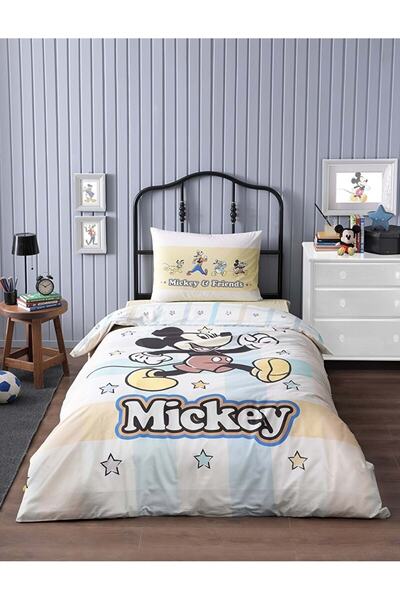 Özdilek Lisanslı Fitted Çarşaflı Tek Kişilik Çocuk Nevresim Tak-mickey Mouse ...