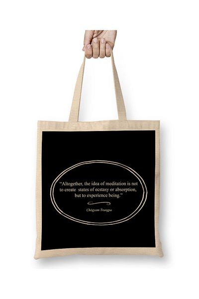 Baskı Dükkanı Mindfulness Chogyam Trungpa Quote υφασμάτινη τσάντα με μακριά λαβή