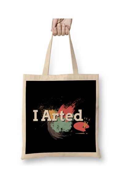 Baskı Dükkanı Smešno I Arted Artist Šala Umjetničko Slikanje Igra Reči Tkanin...