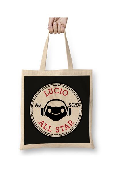 Baskı Dükkanı Lucio Overwatch All Star Converse tkanina Torba duga Sa ručkom