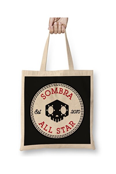 Baskı Dükkanı Sombra Overwatch All Star Converse platnene tenisice Torba duge...
