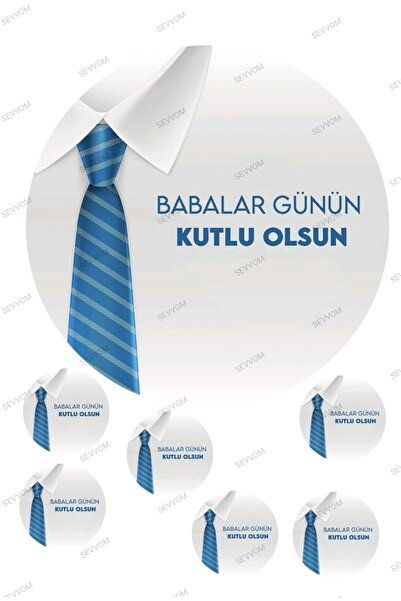 sevvom YENİLEBİLİR KAĞIT BABALAR GÜNÜ RESİMLİ PASTA ÜSTÜ ŞEKER KAĞIDI BASKISI