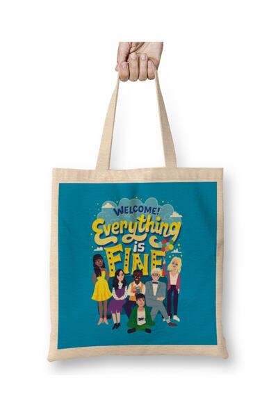 Baskı Dükkanı حقيبة حمل شخصيات ذا جود بليس بمقبض طويل