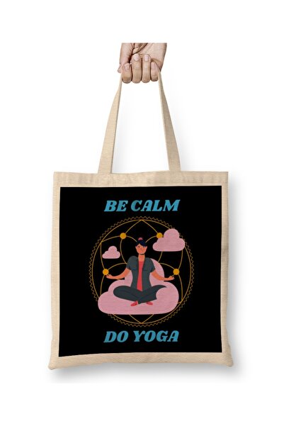 Baskı Dükkanı Joga smirenuća tkanina Torba duga Sa ručkom