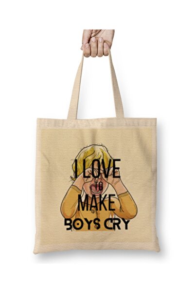 Baskı Dükkanı Ja sam muška verzija Venus tkanine Torba duga Sa ručkom